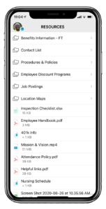 employee app resources 